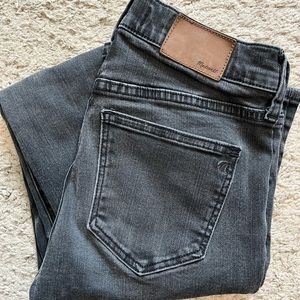 Madewell Alley Straight Black Jeans 25